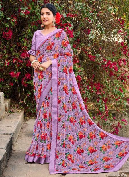 Pink Colour Mintorsi Kadambari Latest Fancy Regular Wear Designer Printed Saree Collection 26501